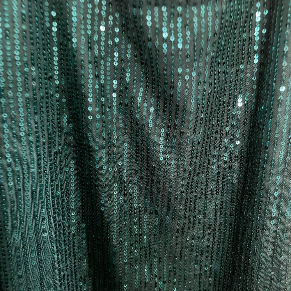 Green Sequin Tank Top - Picture 3 of 5
